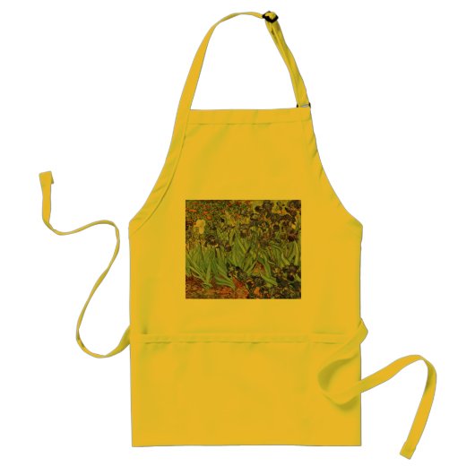 Tablier Van Gogh Irises Peinture impressionniste (Devant)