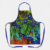 Tablier Van Gogh peinture, Irises, (Recto)