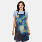 Tablier Van Gogh Starry Classic Nuit Impressionnisme Art (Porté)