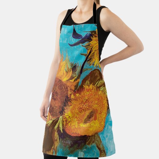 Tablier Van Gogh - Trois Tournesols Dans Un Vase - Art (Insitu)