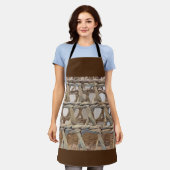 Tablier Vannerie de panier en couleur marron (Porté)