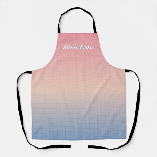 Tablier Vaporwave personnalisé (Recto)