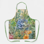 Tablier Variété De Succulents (Recto)