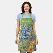 Tablier Variety Of Succulents Personalized (Porté)