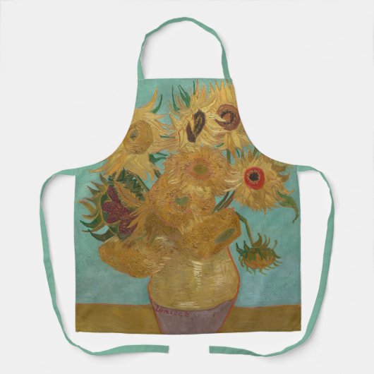 Tablier Vase avec douze tournesols par Vincent van Gogh (Recto)