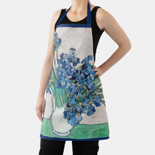 Tablier Vase de fleurs avec des iris de Vincent van Gogh (Insitu)