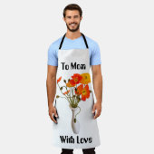 Tablier Vase de la Fête des mères de pavots Apron (Porté)