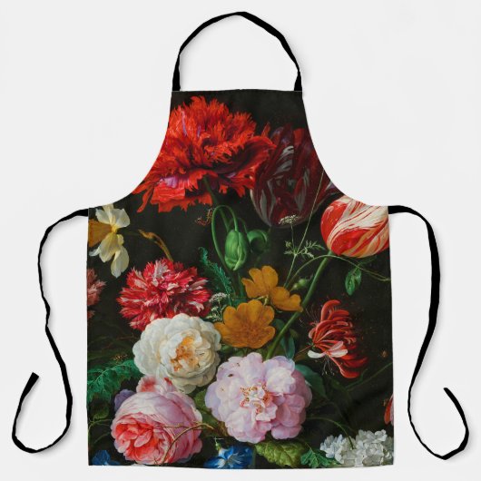 Tablier Vase de verre avec des fleurs (Recto)