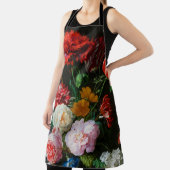 Tablier Vase de verre avec des fleurs (Insitu)