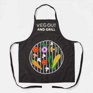 Tablier Veg Out Et Grill Vegetarien Végétalien Drô