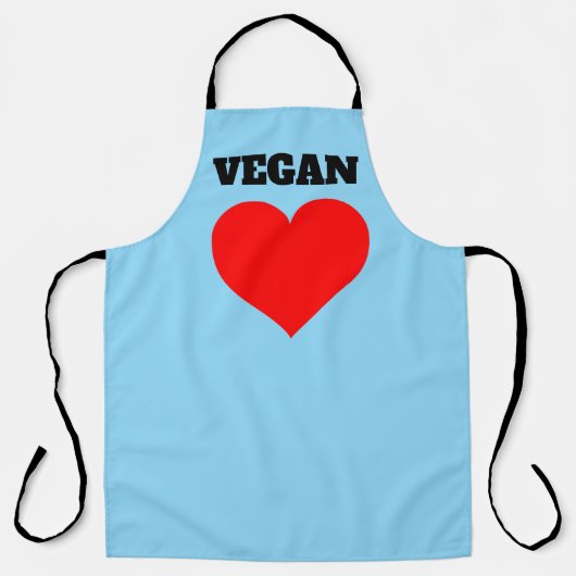 TABLIER VEGAN BLUE KITCHEN APRON (Recto)