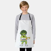 Tablier Vegan Broccoli at Music with Guitar (Porté)