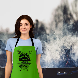Tablier Vegan Grill Master (avec votre nom)