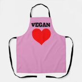 TABLIER VEGAN PINK KITCHEN APRON (Recto)