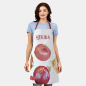 Tablier Veggie personnalisée (Porté)