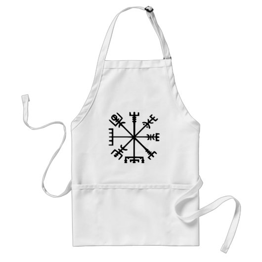 Tablier Vegvísir (boussole de Viking) (Devant)