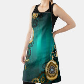Tablier Veille bijoux Steampunk sur un Arrière - plan vert (Insitu)