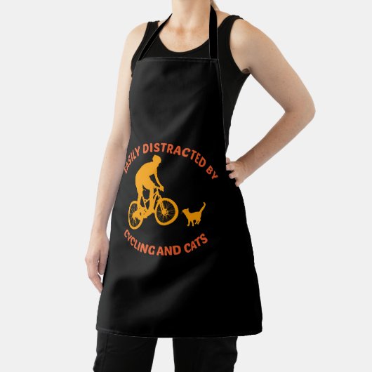 Tablier vélo et chat (Insitu)