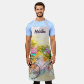 Tablier Vélo et fleurs  (Porté)