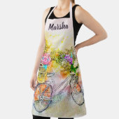 Tablier Vélo et fleurs  (Insitu)