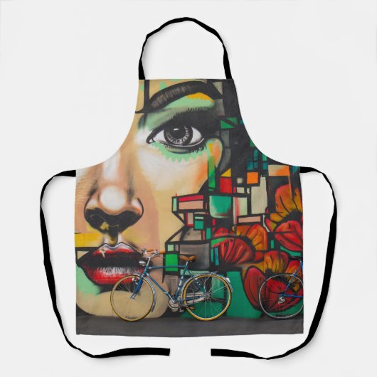 Tablier Vélos sur le mur de Graffiti (Recto)