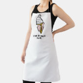 Tablier Vendeur de crème glacée Apron avec image crème gla (Insitu)