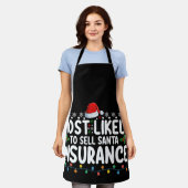 Tablier Vendre Père Noël Assurances Noël (Porté)