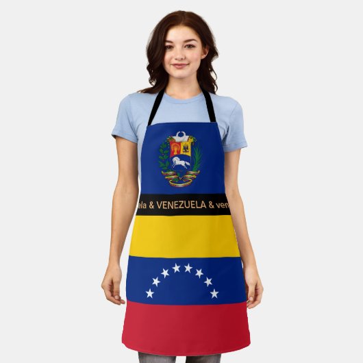 Tablier Venezuela Cuisine, Venezuela Drapeau Cuisine Chefs (Porté)