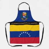 Tablier Venezuela Cuisine, Venezuela Drapeau Cuisine Chefs (Recto)