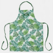 Tablier Verdure tropicale Feuilles floraux (Recto)