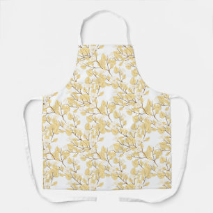 Tablier Véritable Flowe doré Matin BlancTout-En-Plan