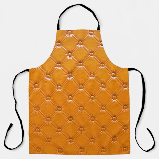 Tablier Véritable rembourrage en cuir marron. (Recto)