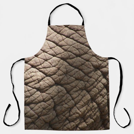 Tablier Véritable Texture De Peau D'Éléphant, Rincée. (Recto)