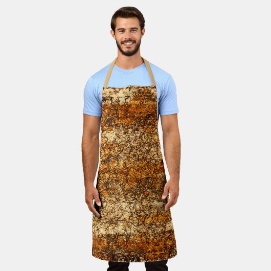 Tablier Vernis texture sur bois brut (Porté)