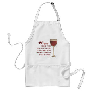 Tablier Verre à vin élégant d'amateur de vin de rouge avec