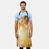 Tablier Verre en mosaïque dorée brillante (Porté)