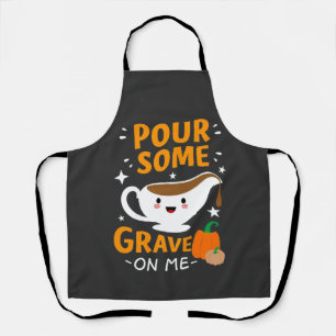 Tablier Versez Un Peu De Gravité Sur Moi Thanksgiving Turq