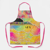 Tablier Version de manucure Apron de glam tropical (Recto)