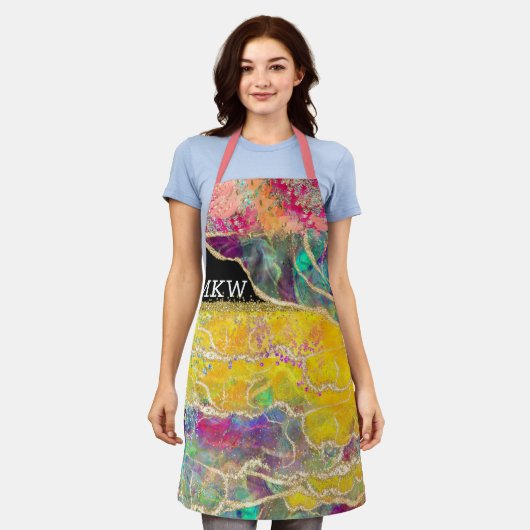 Tablier Version monogramme Glam Apron (Porté)