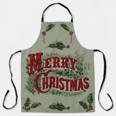 Tablier Vert 1876 Joyeux Noël (Recto)
