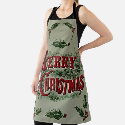 Tablier Vert 1876 Joyeux Noël (Insitu)