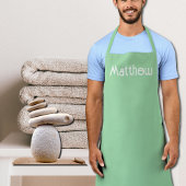 tablier vert apaisant -personnalisé