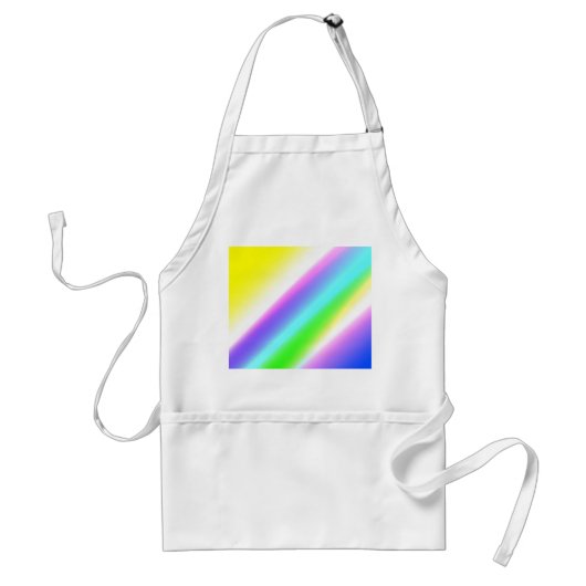 Tablier Vert bleu arc-en-ciel texture abstraite motif art (Devant)