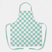 Tablier Vert clair et carreaux blancs (Recto)