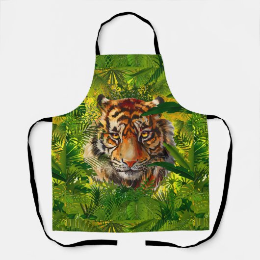 Tablier Vert de la Jungle réaliste (Recto)