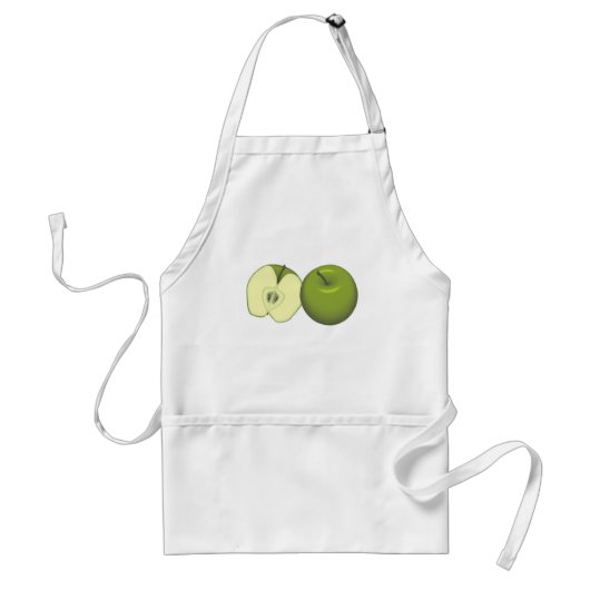 Tablier vert de pommes (Devant)