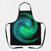 Tablier VERT JAUNE CLAIR VORTEX Noir (Recto)