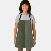 Tablier vert mousse à deux tons - Personnalisable (Insitu)