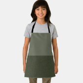 Tablier vert mousse personnalisé - Effet demi-brui (Insitu)