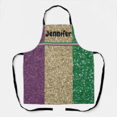 Tablier Vert or violet glam Faux Parties scintillant Ado f (Recto)